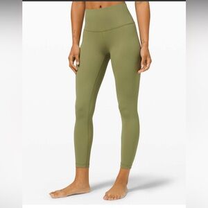 Lululemon Wunder Under High-Rise Tight 25" *Full-On Luxtreme Bronze Green sz 4